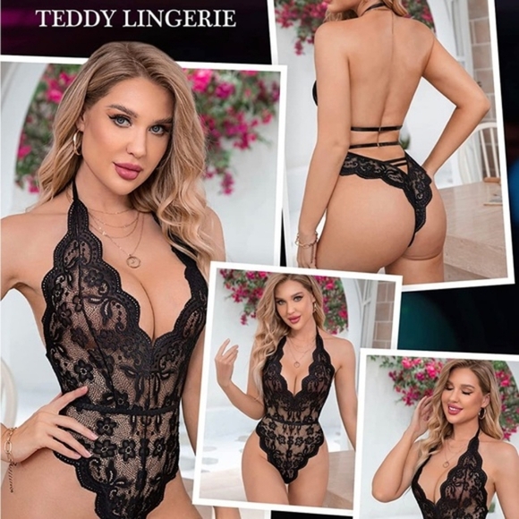 Lace Black Teddy Lingerie - Picture 5 of 5